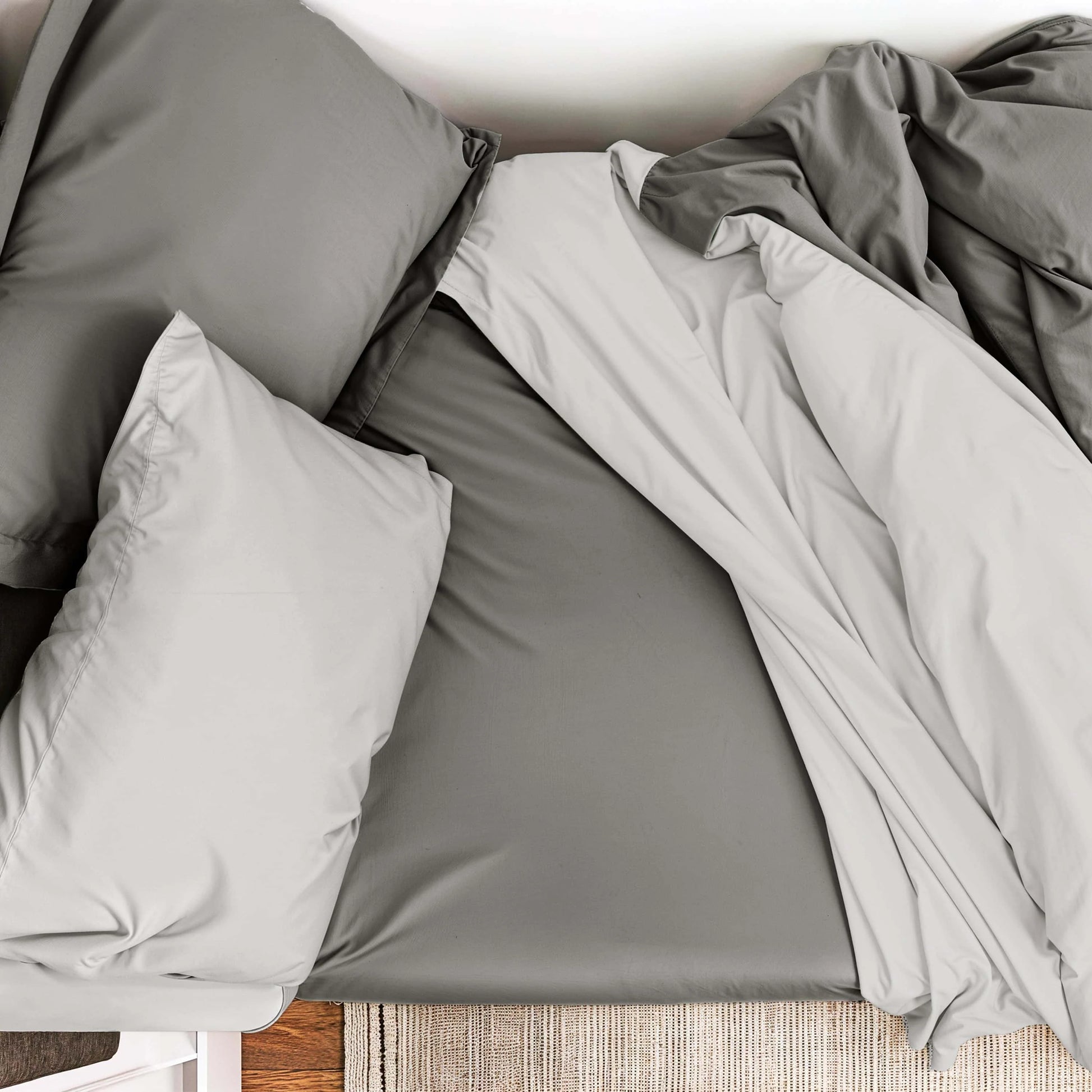 Ravure College Dorm Room Essentials Complete Set, Twin XL Comforter Set, Dorm Bedding, Twin Xl Bed In a Bag Comforter Set with All Dorm Accessories and Bedding, Grey