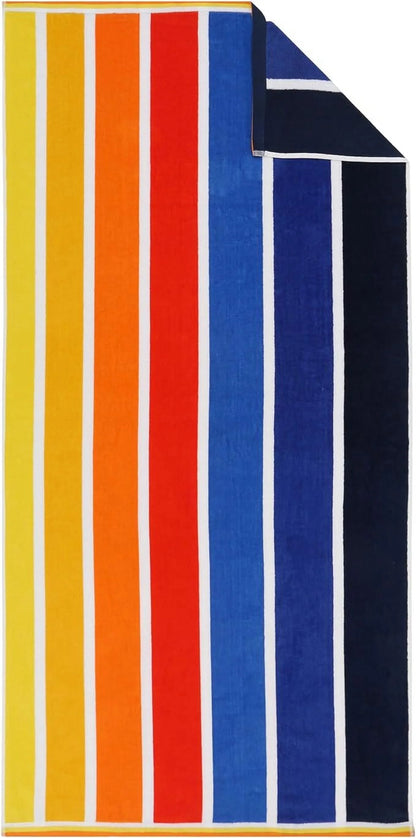 Ben Kaufman Sales 104850 30 x 60 in. Velour Graduated Stripe Towel, Multi Color - Pack of 24