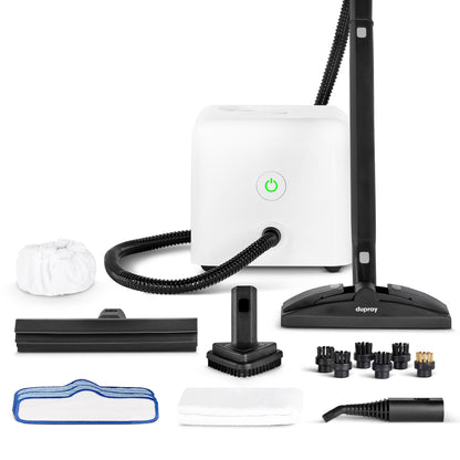 Dupray Neat Steam Cleaner 17-Piece Kit Our bestselling multipurpose steam cleaner with all the tools to clean, detail, sanitize*, deodorize floors, grout, bathrooms, kitchens and more. 1500w