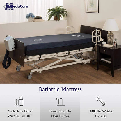 Medacure Alternating Pressure Air Mattress with Pump Included - Twin Size 80" x 36" x 8"