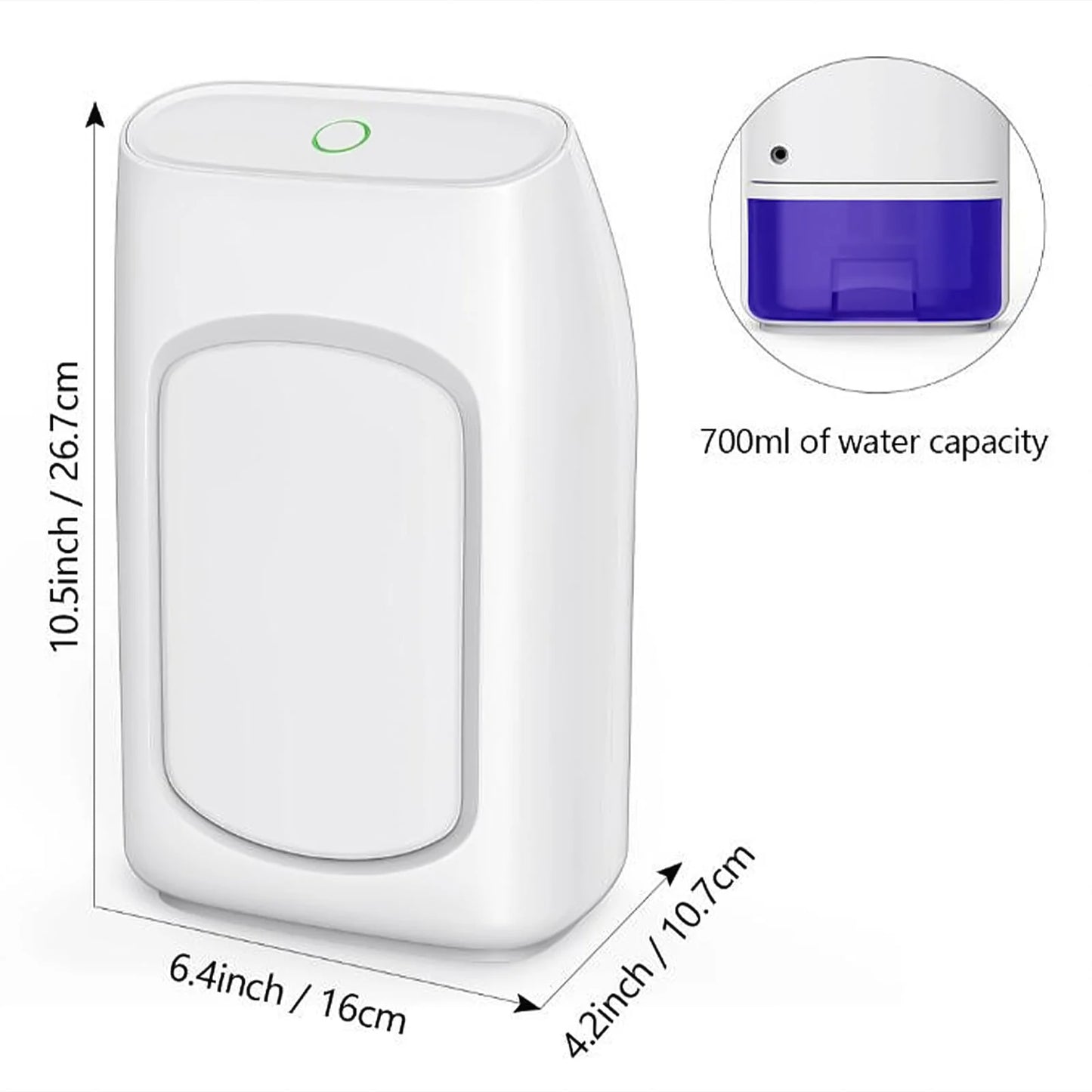 Kiplyki Dehumidifier For Home Ultra Quiet Auto Shutoff Dehumidifier For Closet Wardrobe Bedroom Kitchen Basement