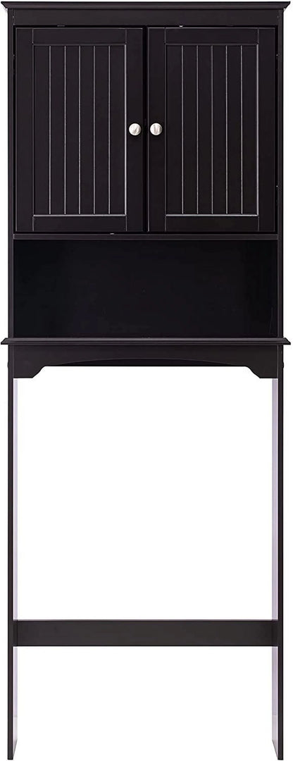 Spirich Home Bathroom Shelf Over-The-Toilet, Bathroom SpaceSaver, Bathroom Storage Cabinet Organizer, White