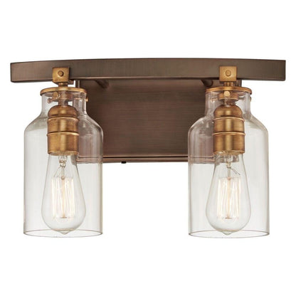 3552-588-Minka Lavery-Morrow - 2 Light Bath Vanity Approved for Damp Locations in Traditional Style - 9.25 inches tall by 14.25 inches wide