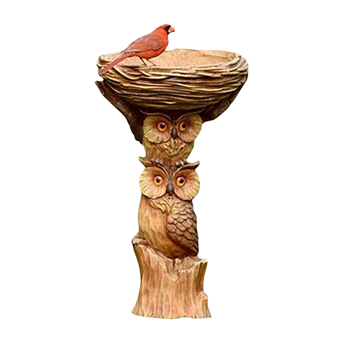 Home Decor Resin Birdbath Polyresin Antique Garden Bird Bath for Home Garden Yard As Shown