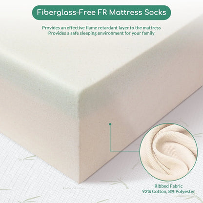 6 inch Twin Memory Foam Mattress with Bamboo Cover, CertiPUR-US Certified, Mattress in a Box