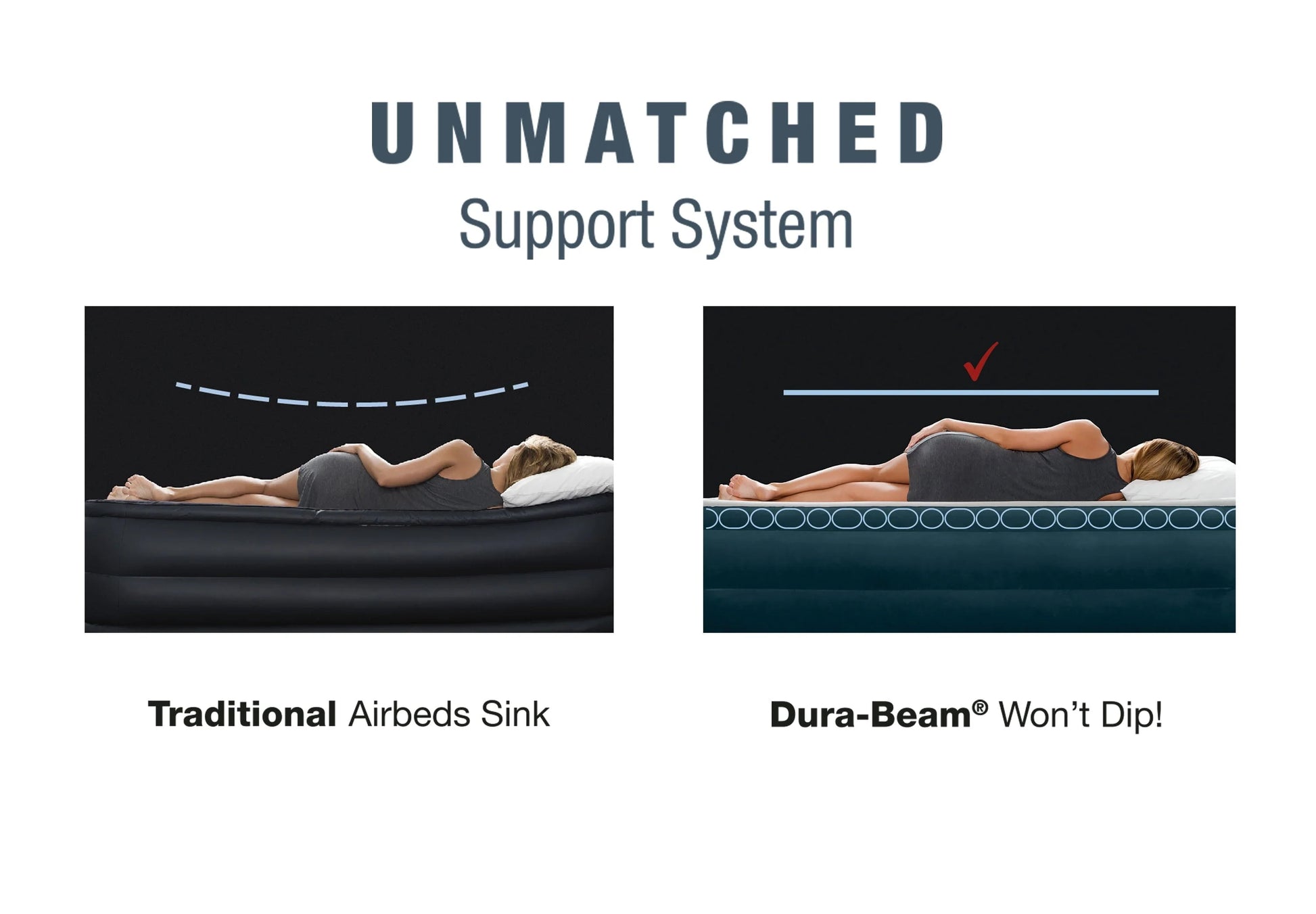 Intex 24" Dream Lux Pillow Top Dura-Beam Airbed Mattress with Internal Pump - Queen