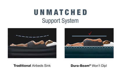 Intex 24" Dream Lux Pillow Top Dura-Beam Airbed Mattress with Internal Pump - Queen
