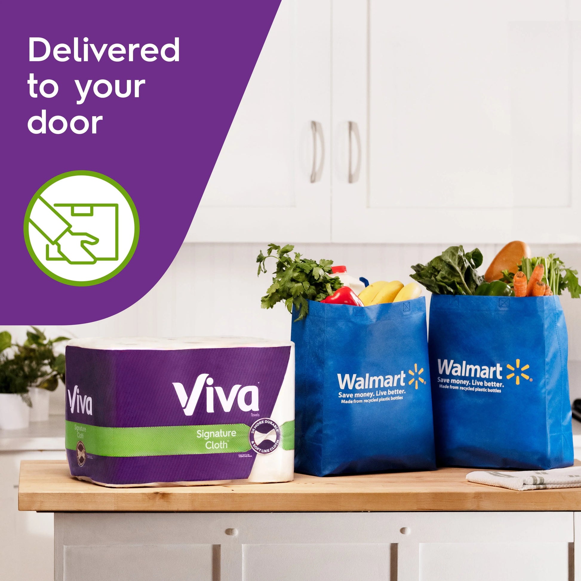 Viva Signature Cloth Paper Towels, 1 Double Roll (94 Sheets per Roll)