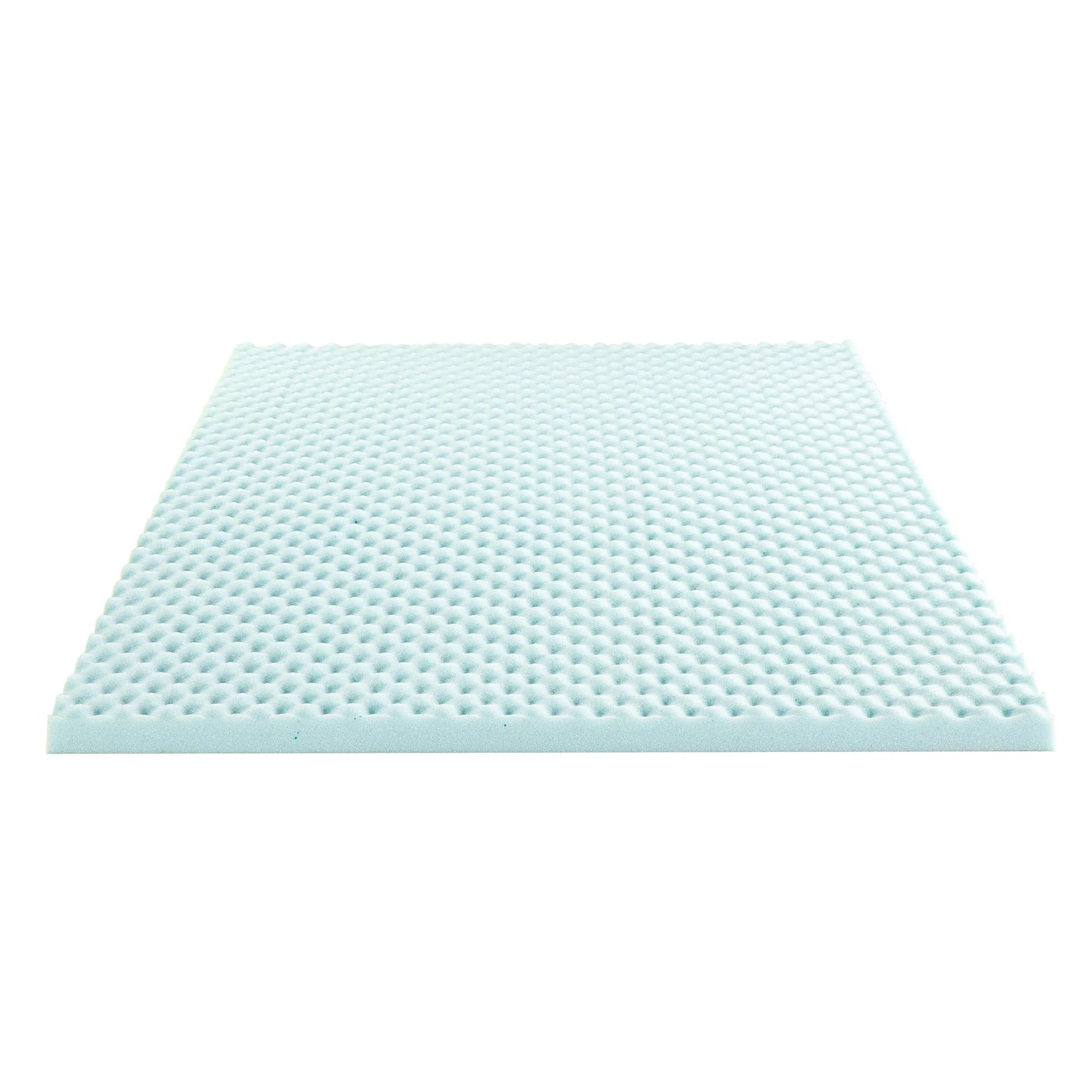 Mellow 4" Cooling Gel Egg Crate Memory Foam Mattress Topper, Queen