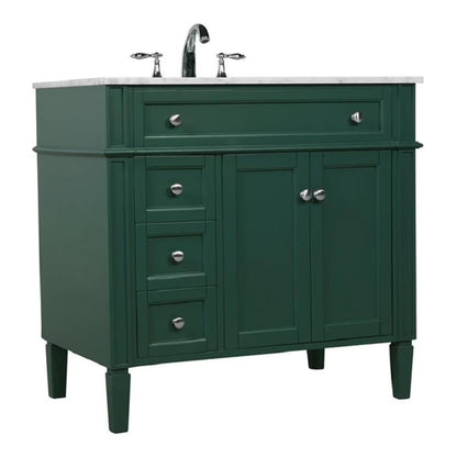 Elegant Kitchen and Bath 36 Inch Single Bathroom Vanity In Natural Wood