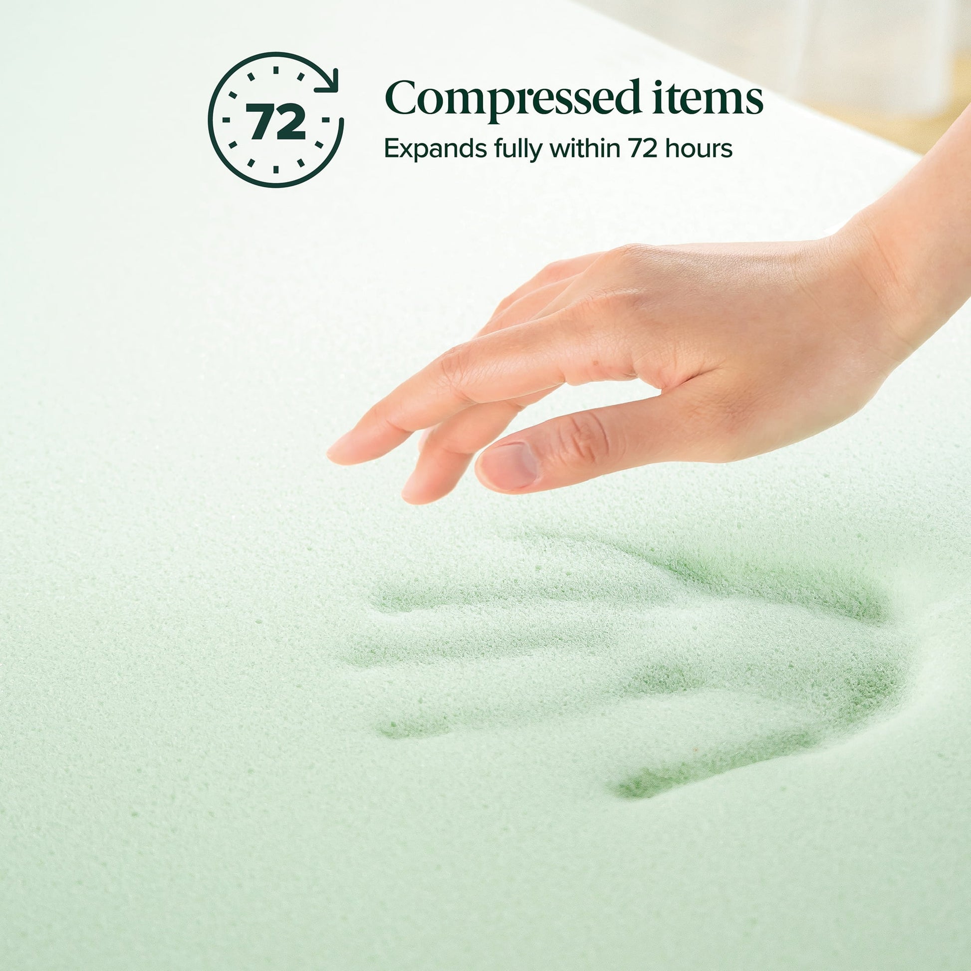 Zinus Spa Sensations Dual-Layer 4" Memory Foam Mattress Topper, Twin