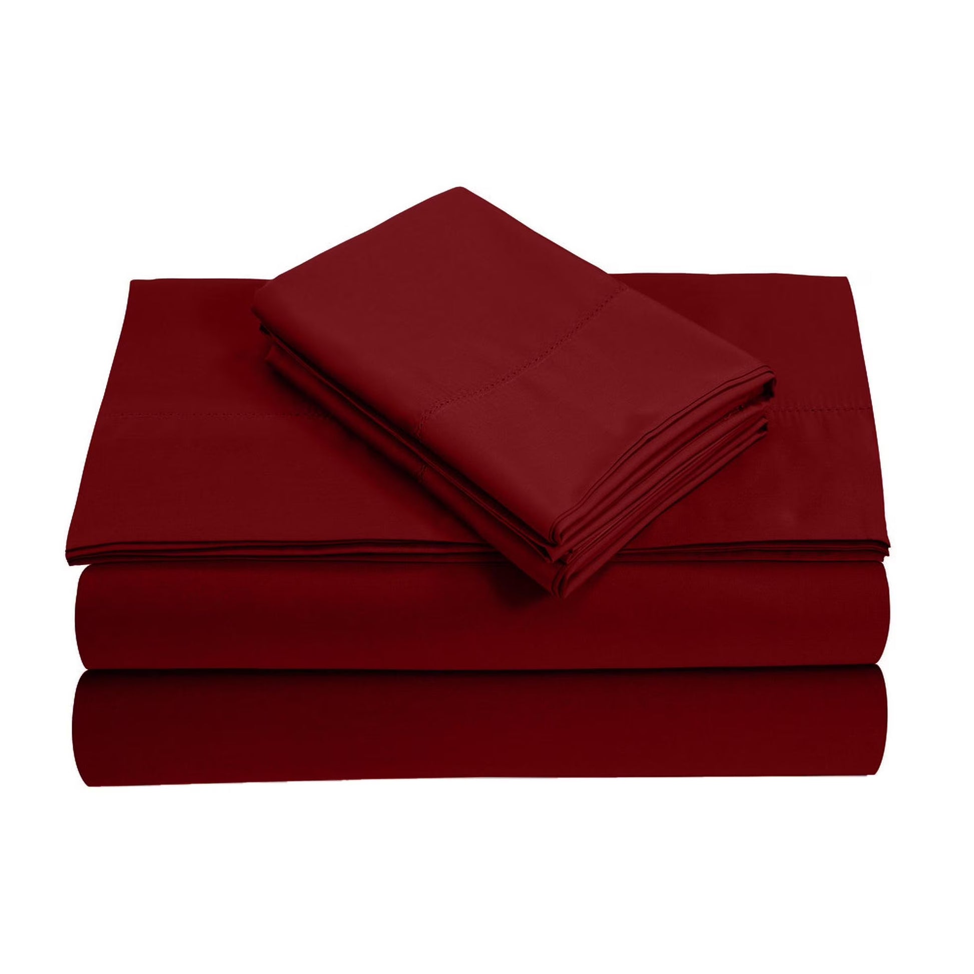 21" EXTRA DEEP POCKETS - 800-Thread Count 100% Egyptian Cotton California King Sheet Set, 4PC (1 Flat, 1 Fitted, 2 Pillowcases) Long Staple Cotton, 800-TC Pure Cotton - Burgundy