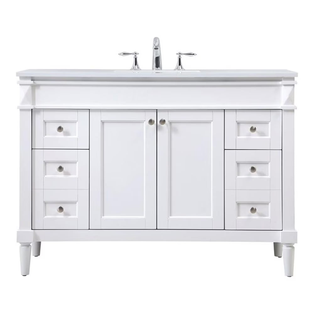 48 inch single bathroom vanity in black