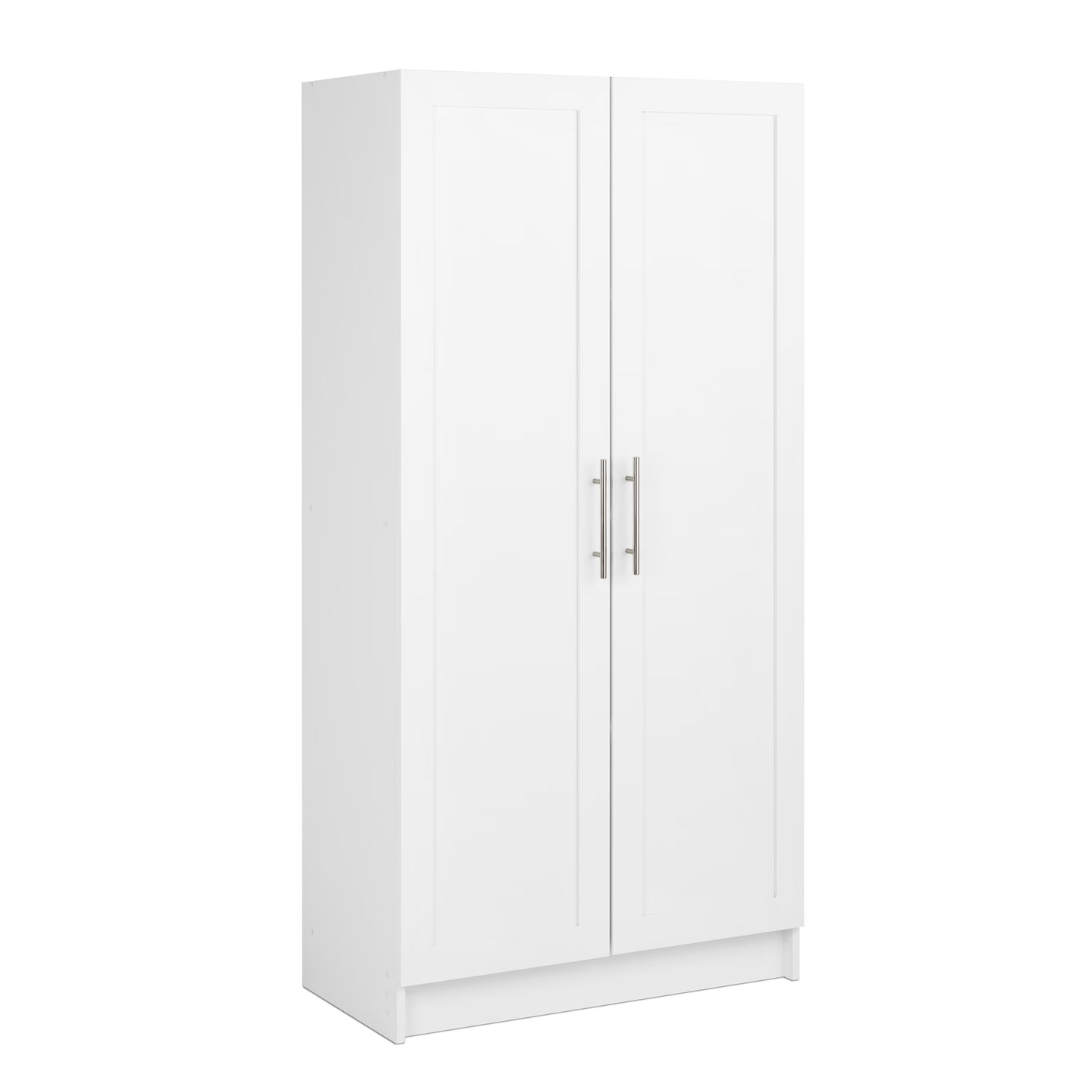 Prepac Elite Accent Cabinet with Panel Doors, Black Storage Cabinet, Bathroom Cabinet, Pantry Cabinet with 3 Shelves 16.75" D x 32" W x 65" H, BSCR-1001-1