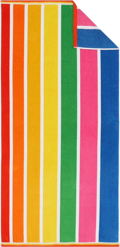 Ben Kaufman Sales 104850 30 x 60 in. Velour Graduated Stripe Towel, Multi Color - Pack of 24