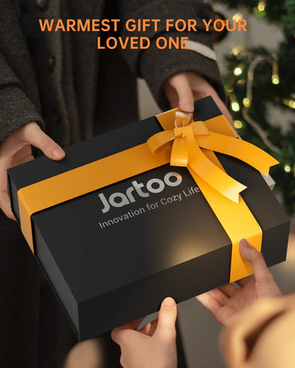 Jartoo Nano Heated Throw Blanket, 24V Safe Washable, Rapid Heat, 6 Heat Levels(50"x60", Grey)