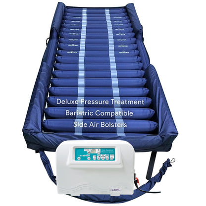 Proheal Bariatric True Low Air Loss Alternating Pressure Air Mattress with Pump & Side Air Perimeter - 42° x 80° x 8/11"