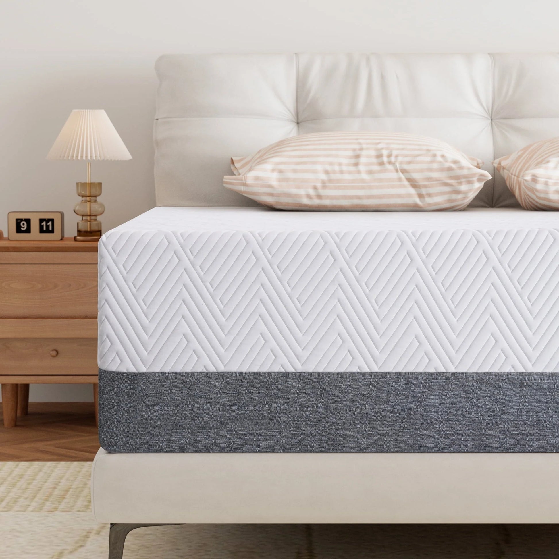 King Mattress Madinog 12" Memory Foam Mattress More Breathable, King Bed Mattress