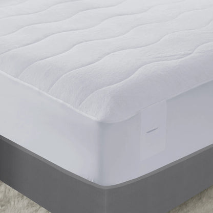 Serta Plush Heated Mattress Pad, Queen, White