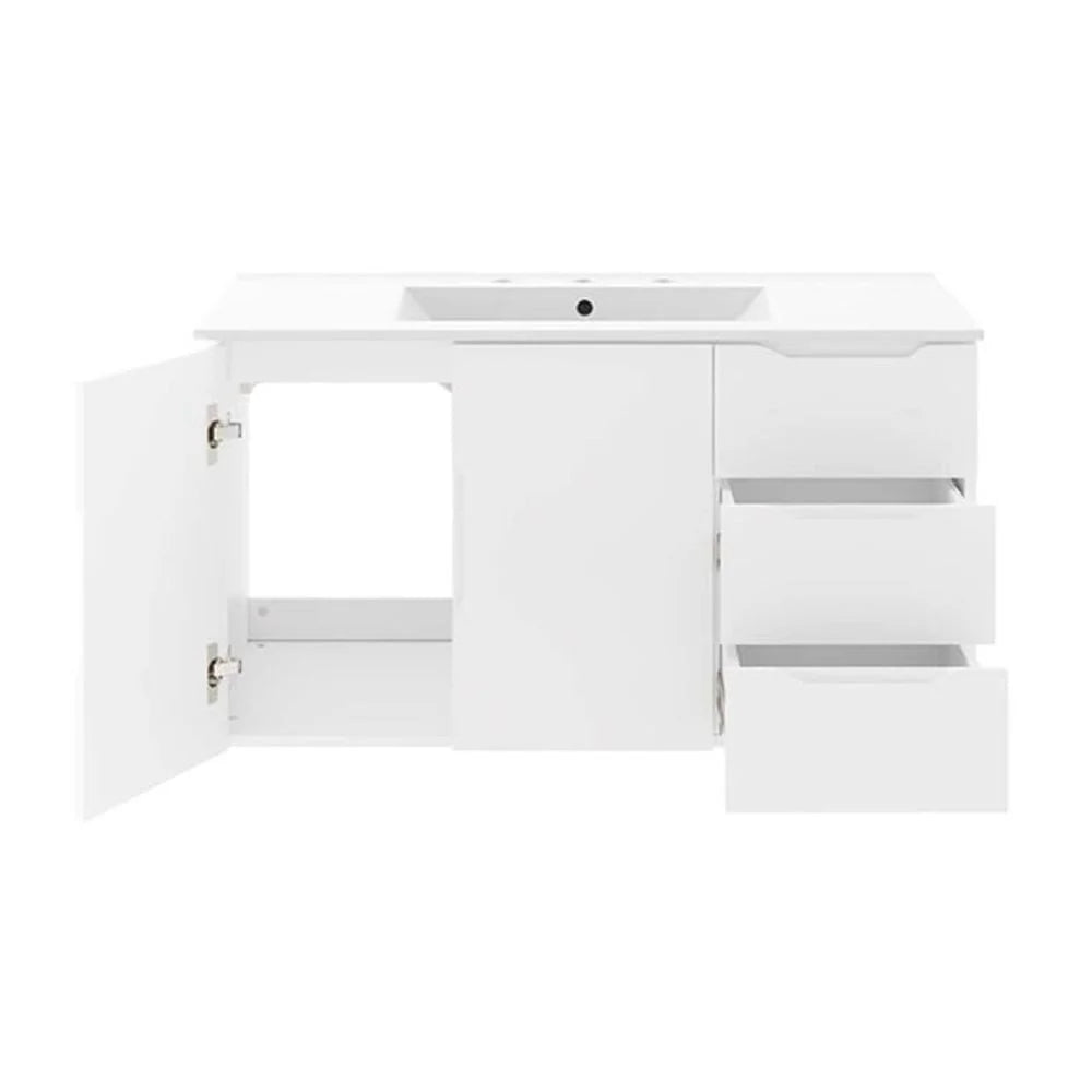 Modway Vitality 36" Bathroom Vanity in White White