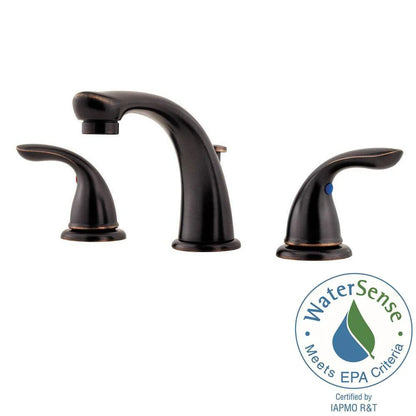 Pfirst Series 2-Handle 8" Widespread Bathroom Faucet in Brushed Nickel
