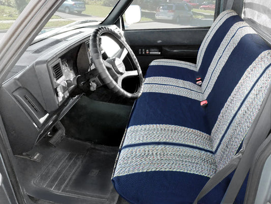 Leader Accessories Saddle Blanket Blue Full Size Pickup Trucks Bench Seat Cover Universal Work with Bench Seats,Blue