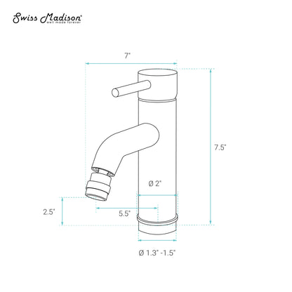 Ivy Bidet Faucet in Matte White