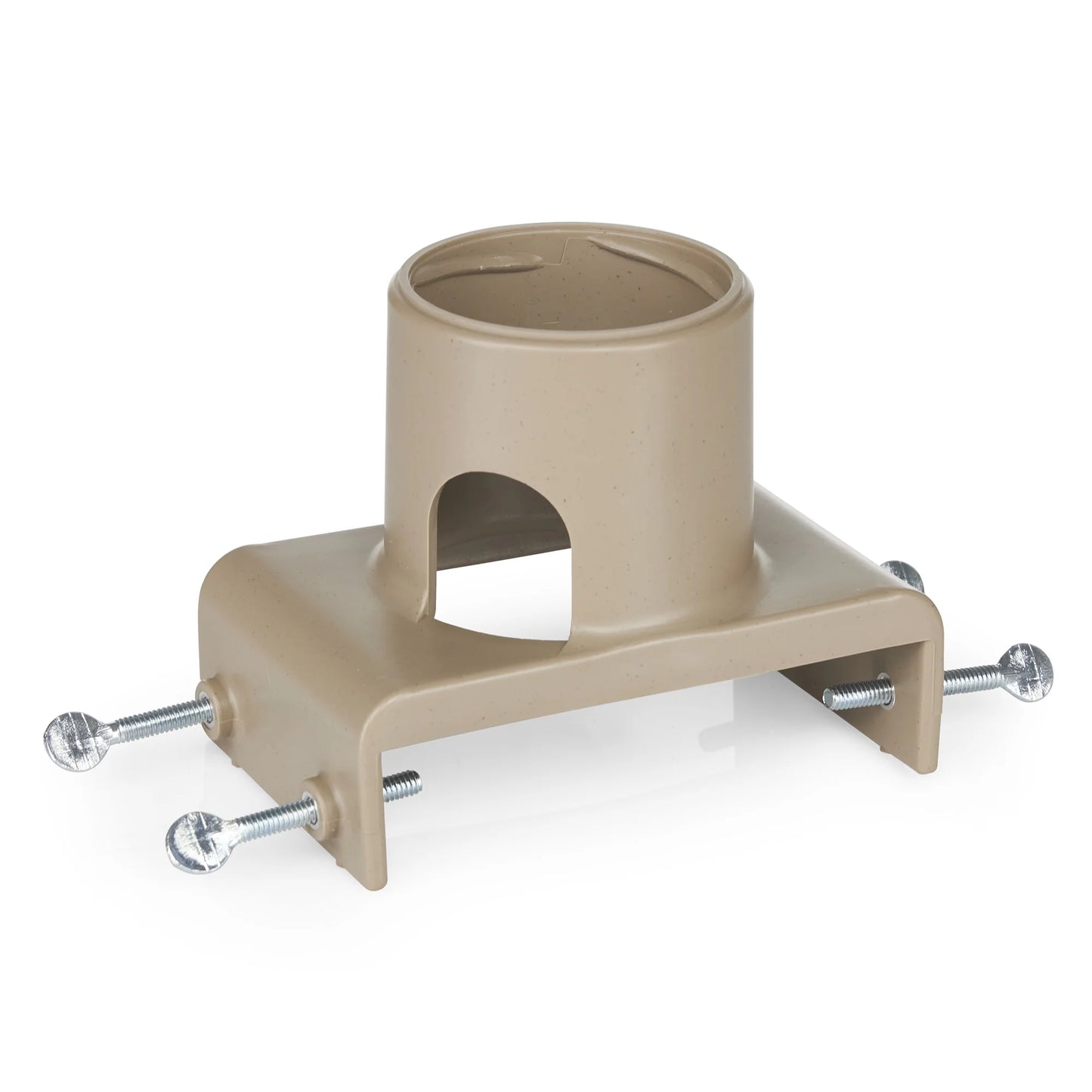 Farm Innovators 150 Watt Plastic Heated Birdbath w/Deck Mount, Tan