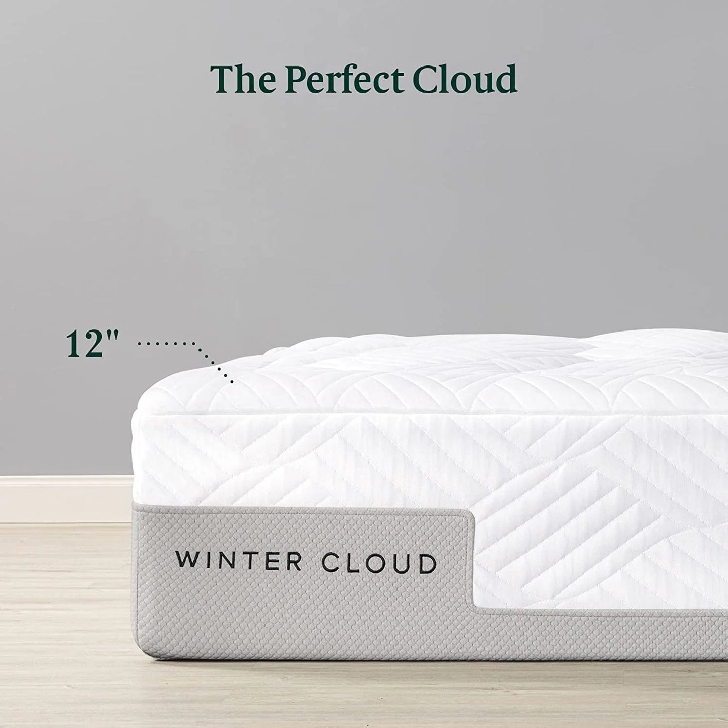 Zinus 12" Winter Cloud Memory Foam Mattress, Made of US Foam and Global Materials, Queen