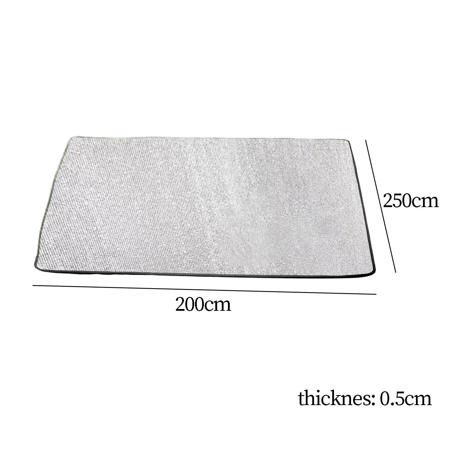 Camping Mat Aluminum Foil Sleeping Mattress Pad Waterproof Easy to Carry Folding Insulation Tent Pad Foam Sleeping Mat for Travel, Park 200cmx250cmx0.5cm