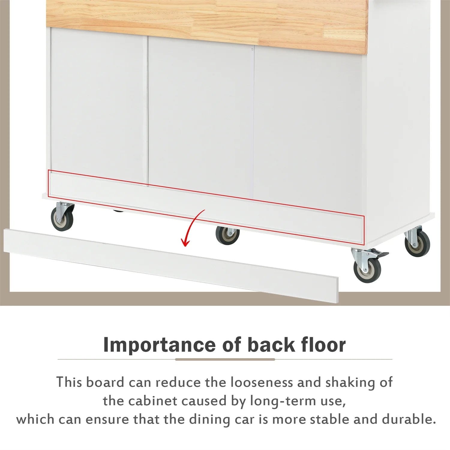 Kitchen Island Cart, Drop Leaf Kitchen Island on Wheels with Spice Rack, Towel Rack and 3 Drawers, Rolling Mobile Kitchen Island with Storage Cabinets and Solid Wood Top, White
