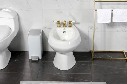 Kingston Brass KB6327DPL Paris Three-Handle Bidet Faucet, Brushed Brass