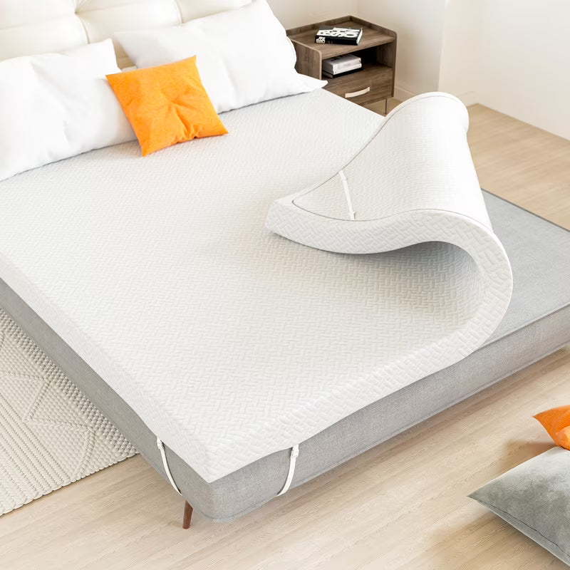Hawsaiy 3 Inch Memory Foam Mattress Topper,Gel-Infused Cooling Bed Topper,Pressure Relief,CertiPUR-US Certified,Twin/Full/Queen/King