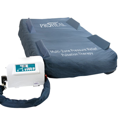 Proheal Bariatric True Low Air Loss Alternating Pressure Air Mattress with Pump & Raised Rails - Stages I-IV - 36” x 80” x 8”/11"