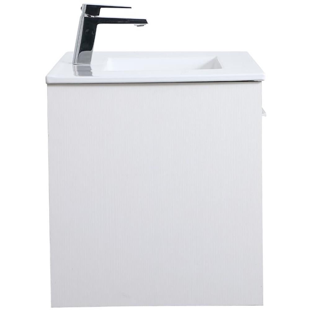 Elegant Kitchen and Bath 36 Inch Single Bathroom Floating Vanity In White