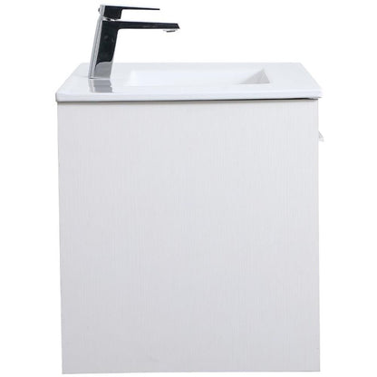 Elegant Kitchen and Bath 36 Inch Single Bathroom Floating Vanity In White