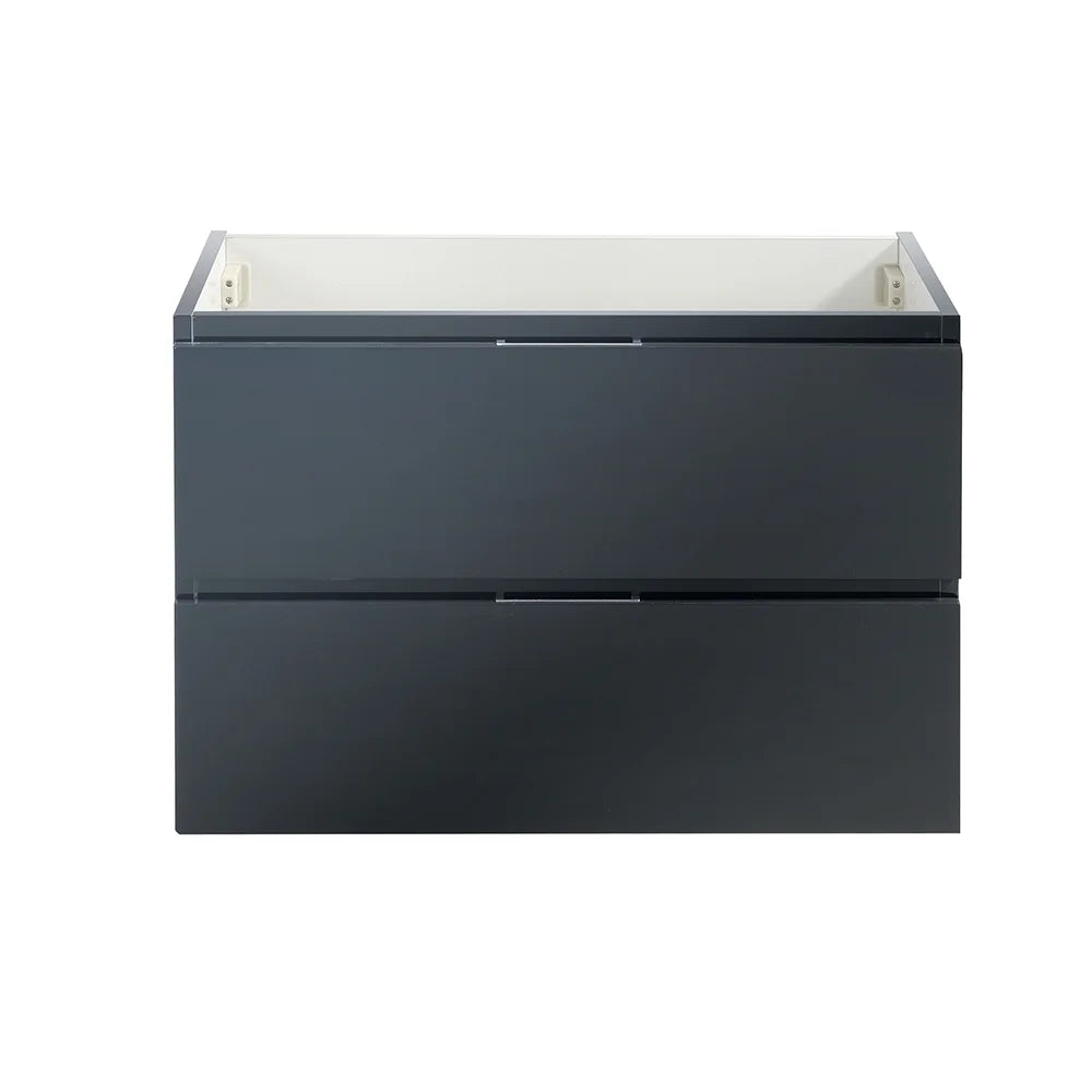 Fresca Valencia 30" Gray Oak Wall Hung Modern Bathroom Cabinet