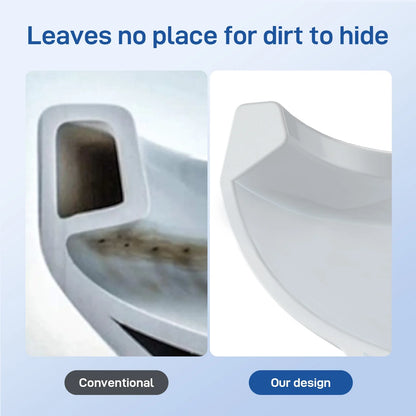17" Toilet, Round Toilets for Bathrooms, Two-Piece Toilet with Soft Close Seat, 1.28 Siphonic Flush Toilet with Universal Height Cotton White