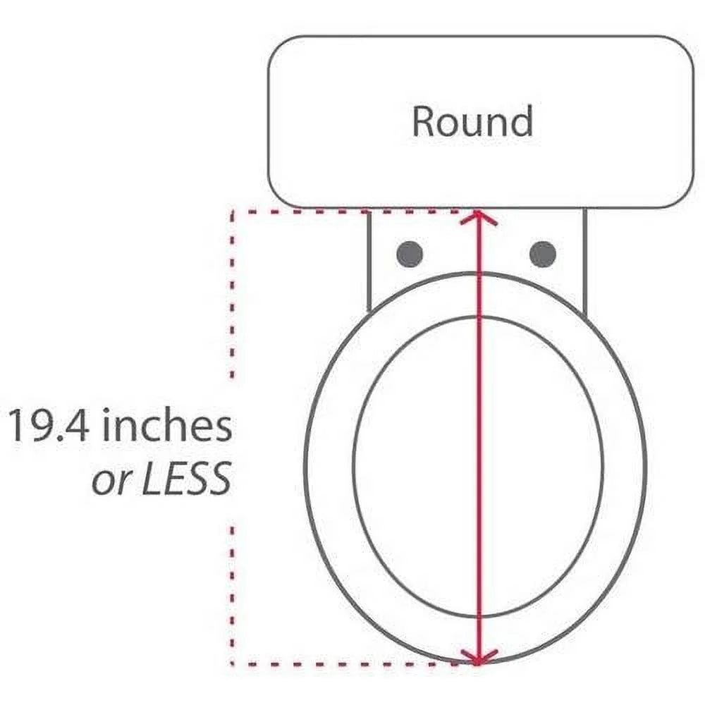 Lotus ATS-800 Round Smart Bidet Toilet Seat, White