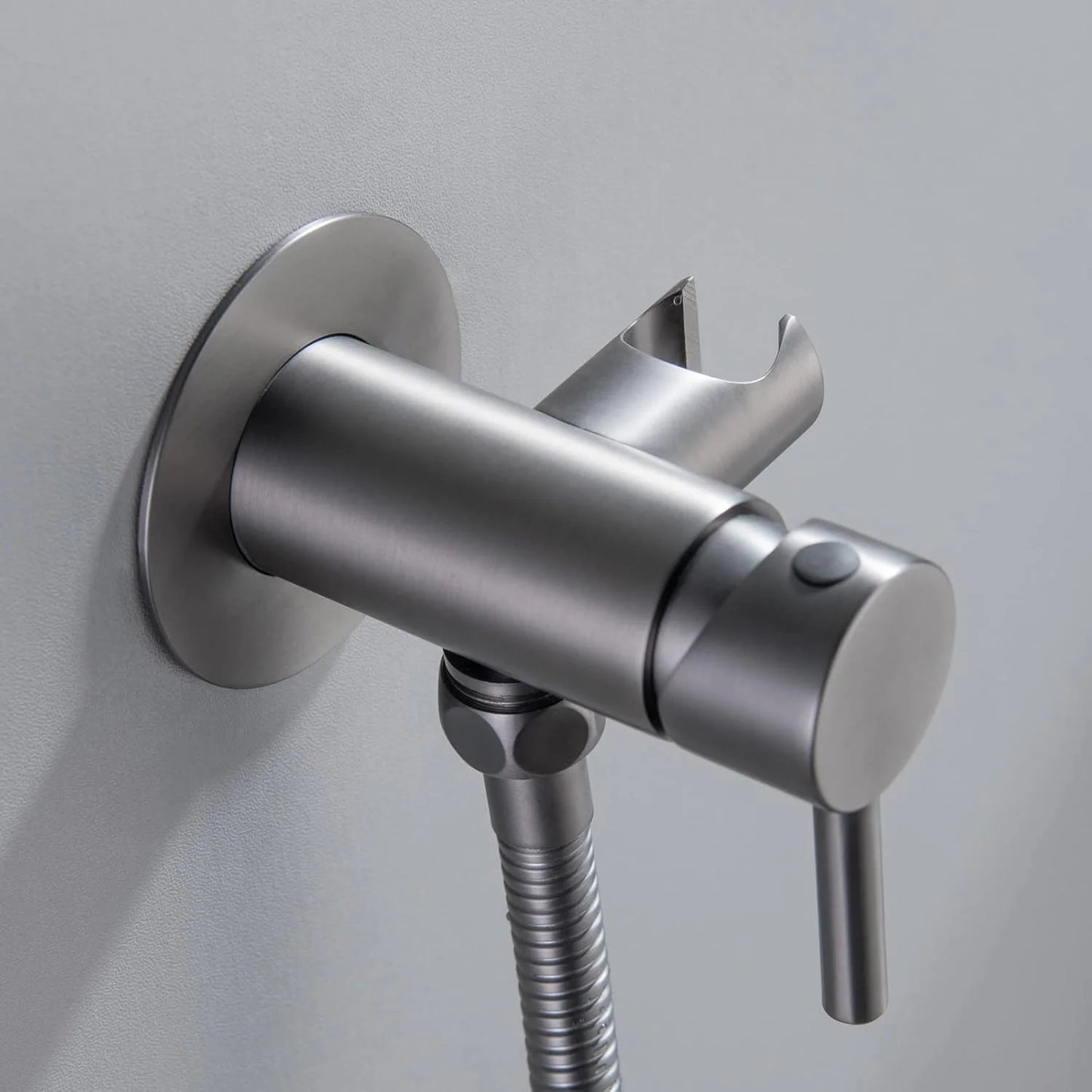 Handheld Bidet Sprayer for Toilet Wall Mounted Cloth Diaper Sprayer Kit Brass Bidet Sprayer Set Single Handle Toilet Bidet Sprayer Kit with 150cm Shower Hose,Brushed Gold