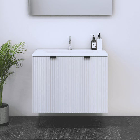 Nicole 2D 80 Floating Bathroom Vanity (32" Width)