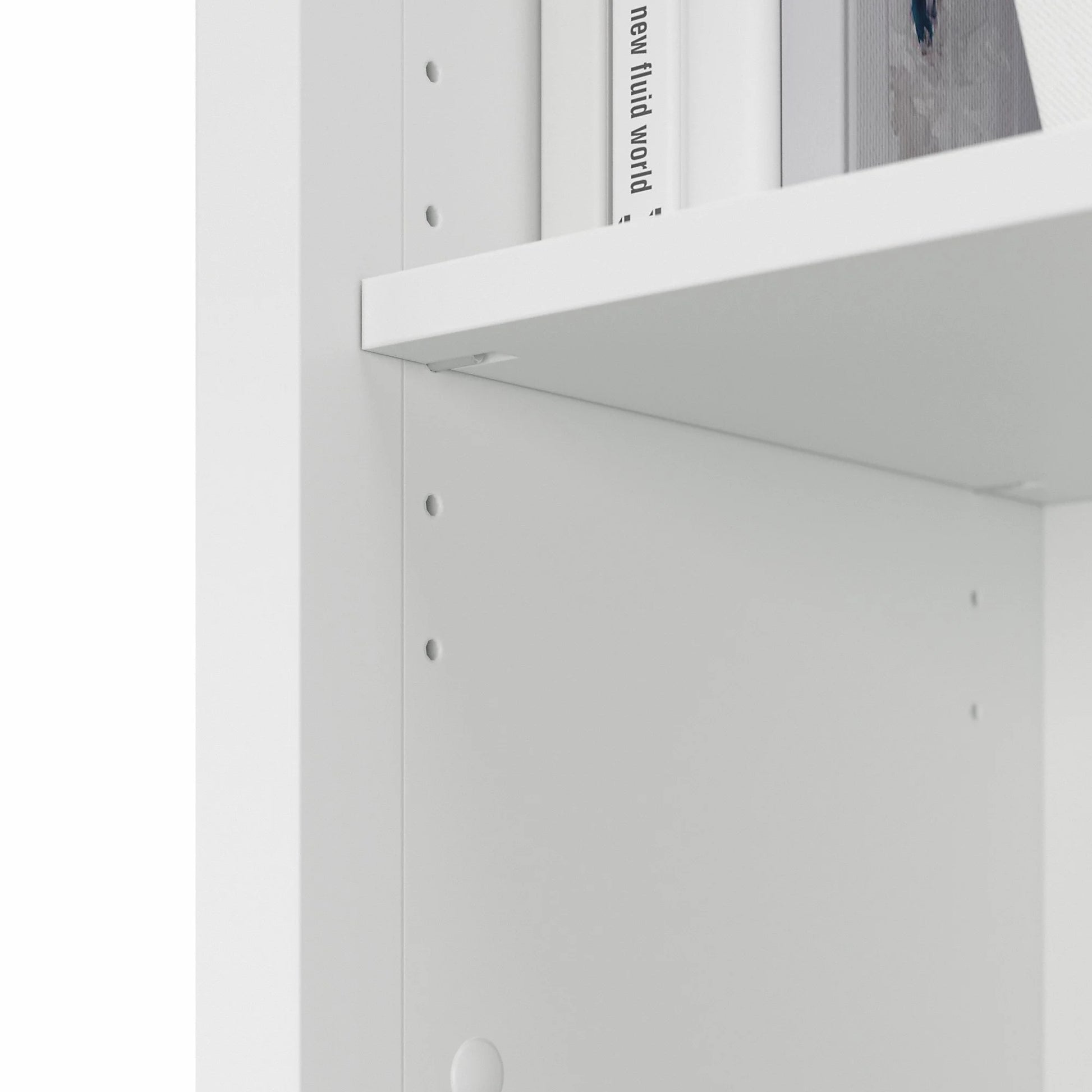 Salinas Bathroom Storage Cabinet with Doors in White/Shiplap - Engineered Wood