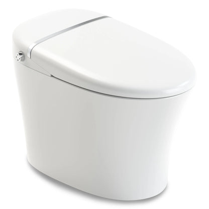 ENVO by ANZZI Aura Smart Toilet Bidet with Remote & Auto Flush - White