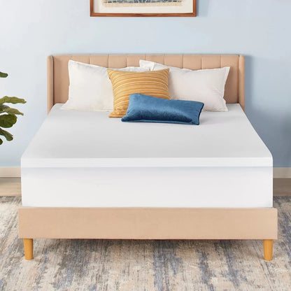 Serta 3" Cool Nights Gel Memory Foam Mattress Topper Queen