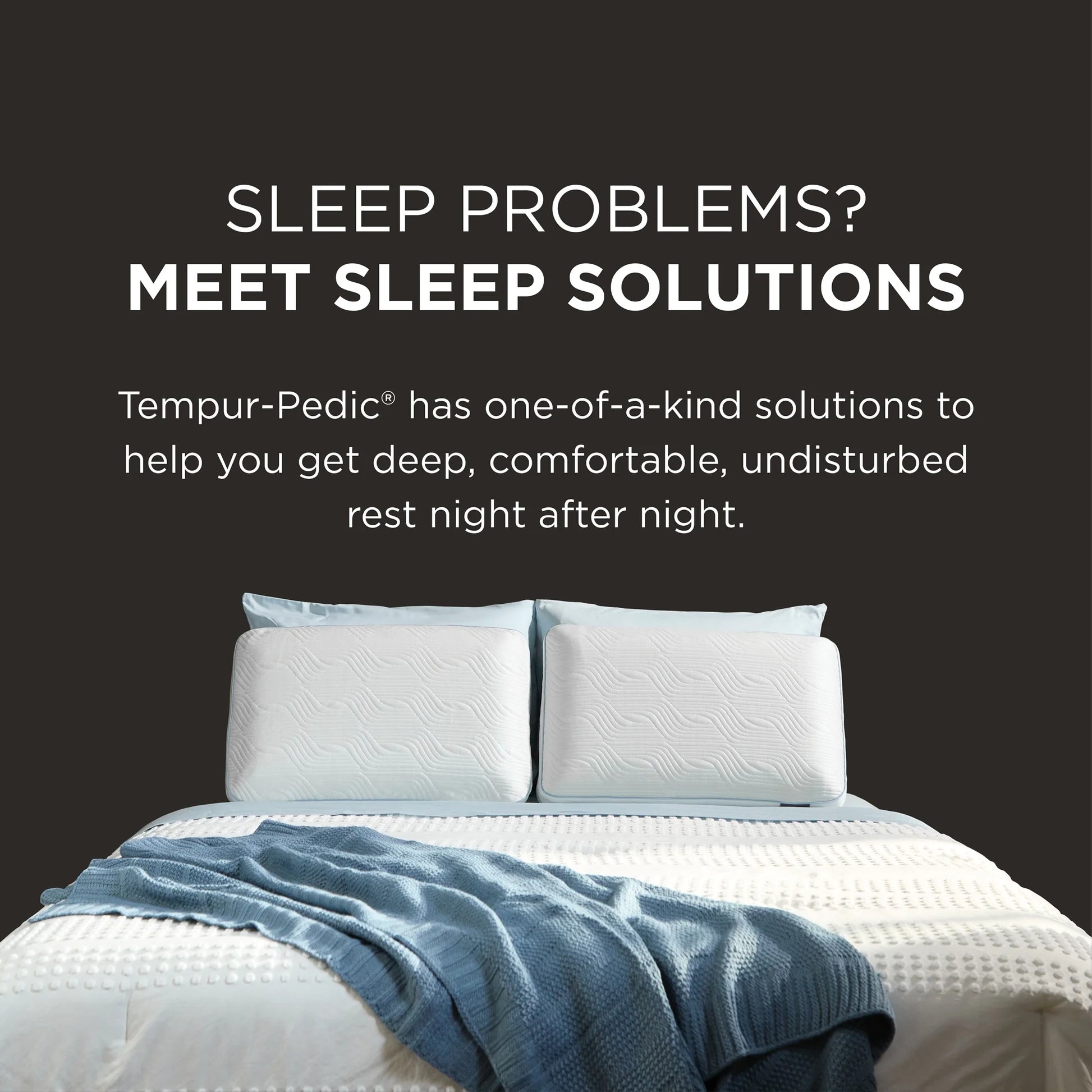Tempur-Pedic Cooling Bed Pillow - Two Pack
