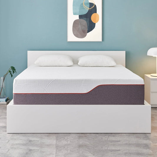 Madinog 10 inch Medium Gel Memory Foam Mattress in a Box,Queen Mattress