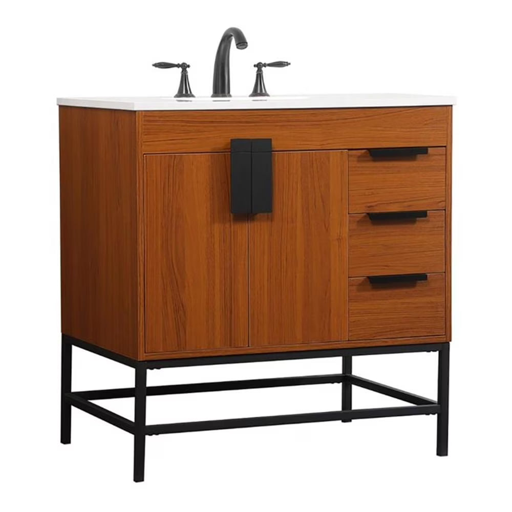 Elegant Kitchen and Bath 32 Inch Single Bathroom Vanity In Green