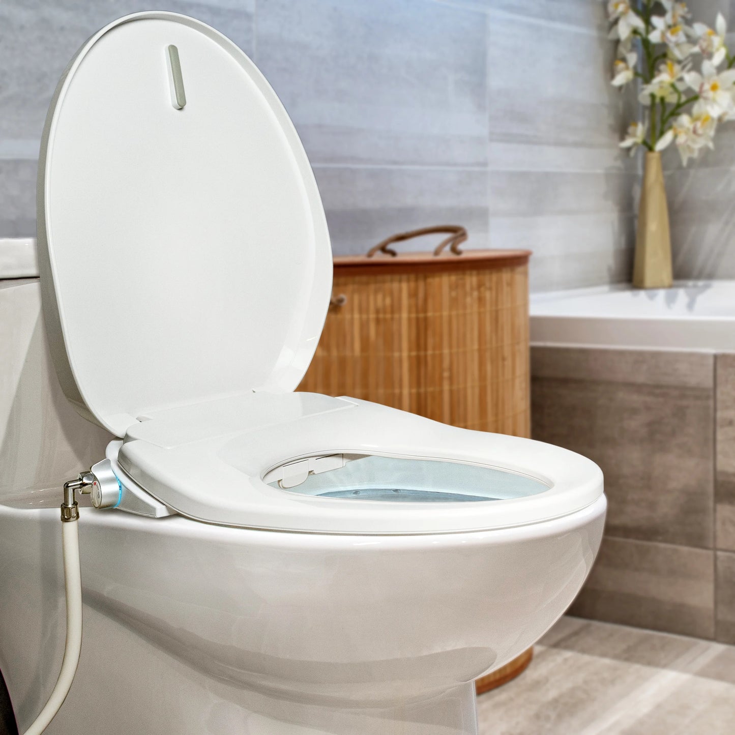 BidetMate 700 Series Electronic Smart Toilet Seat - White - Fits Elongated Toilets