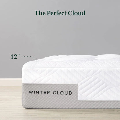 Zinus 12" Winter Cloud Memory Foam Mattress, Made of US Foam and Global Materials, Queen