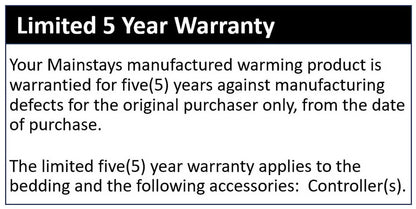 Mainstays Fleece Electric Heated Blanket, Gray, Queen